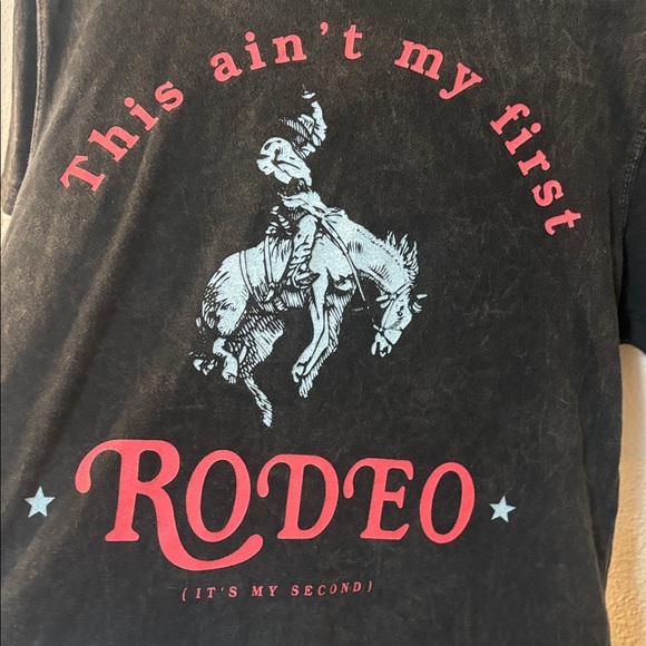 Obsessive Love Not My First Rodeo Cropped Tee - Picture 2 of 4